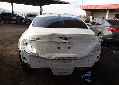 2021 Genesis G70 3.3T Rwd z USA, uszkodzony, nr VIN KMTG74LE6MU073169